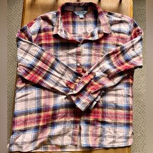 Old Navy Women's Plaid Button Down ‘The Boyfriend Shirt’ - Size Large - NWOT